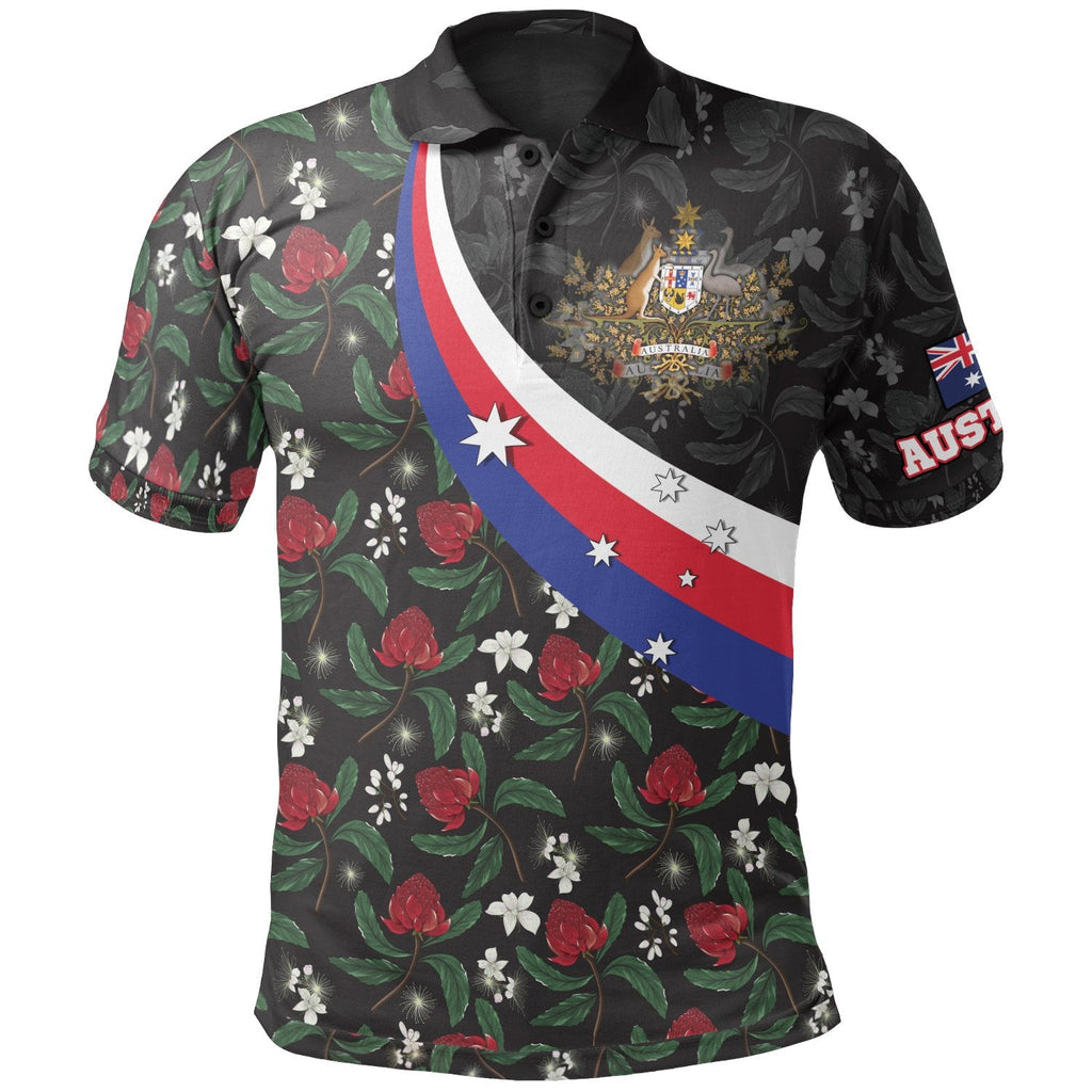 polo-shirt-australia-coat-of-arms-with-waratah-patterns