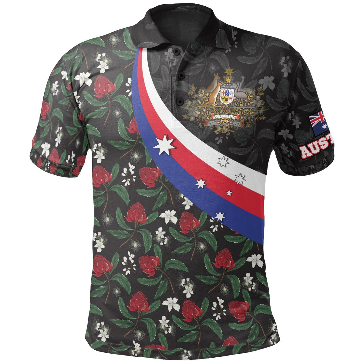 polo-shirt-australia-coat-of-arms-with-waratah-patterns
