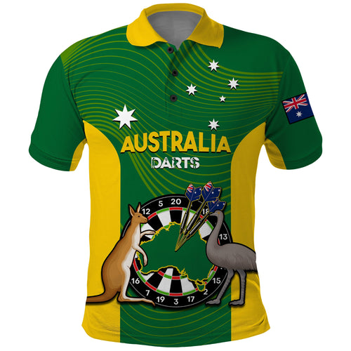 custom-personalised-australia-darts-national-color-mix-kangaroo-and-emu-polo-shirt