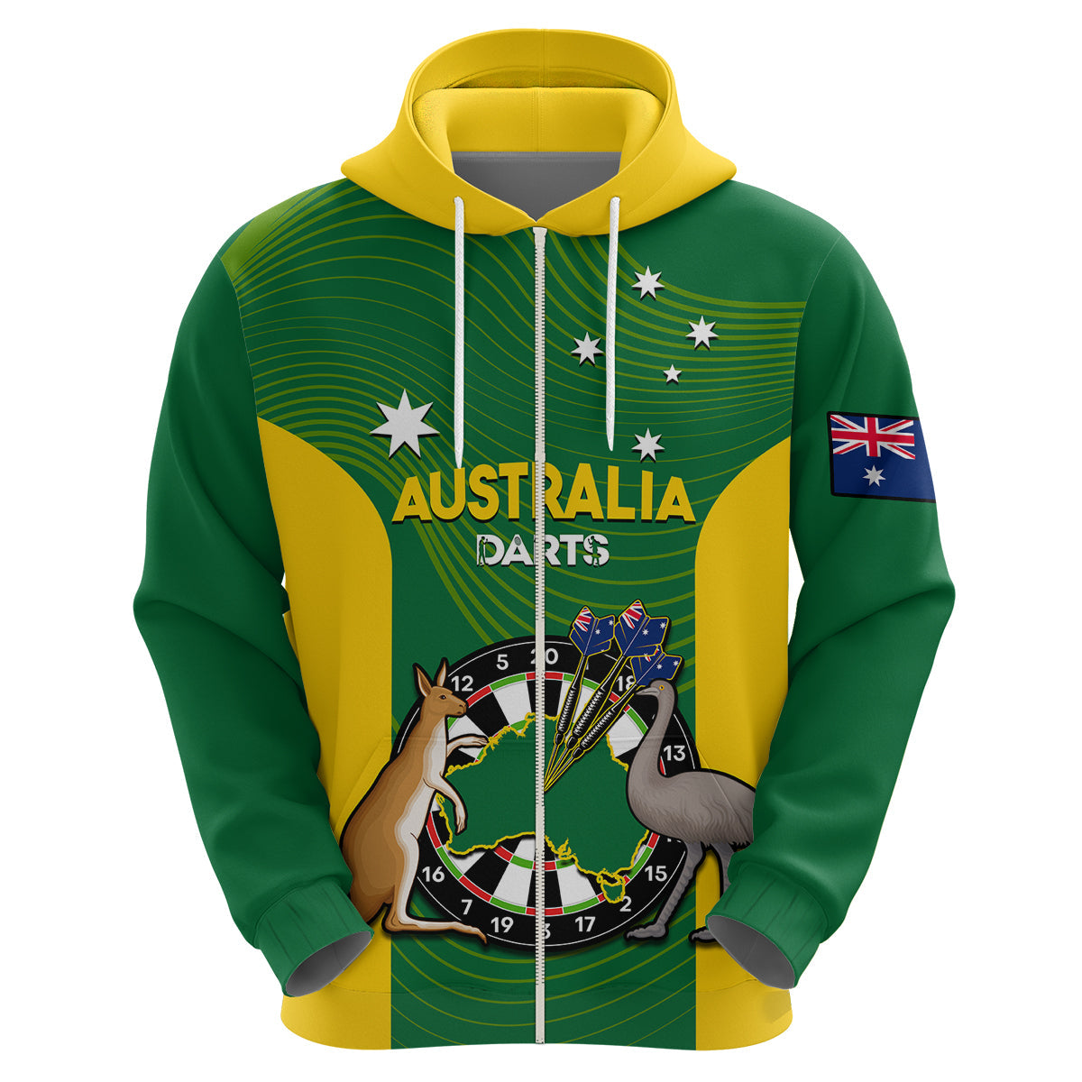custom-personalised-australia-darts-national-color-mix-kangaroo-and-emu-hoodie