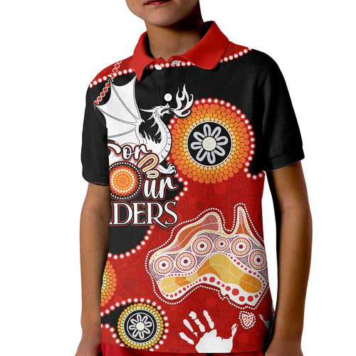 personalised-naidoc-week-2023-nrl-dragons-for-our-elders-kid-polo-shirt