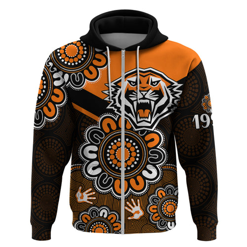 custom-personalised-nrl-wests-tigers-rugby-founded-1999-aboriginal-hoodie