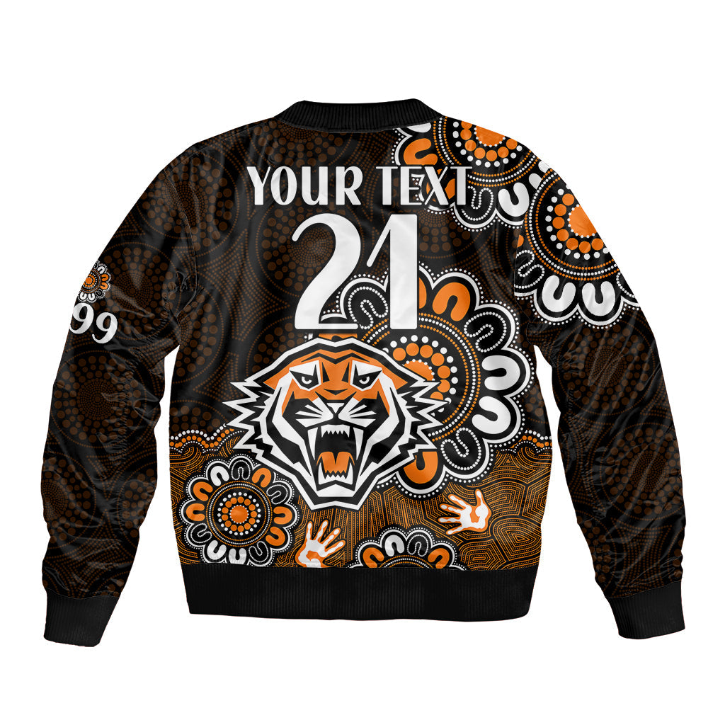 custom-personalised-nrl-wests-tigers-rugby-founded-1999-aboriginal-bomber-jacket