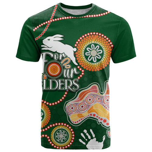 personalised-naidoc-week-2023-nrl-rabbitohs-for-our-elders-t-shirt