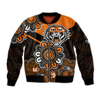 nrl-wests-tigers-rugby-founded-1999-aboriginal-sleeve-zip-bomber-jacket