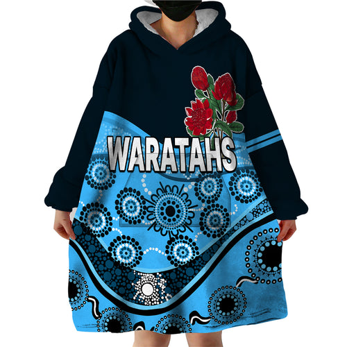 custom-personalised-waratahs-rugby-wearable-blanket-hoodie-nsw-red-waratahs-indigenous