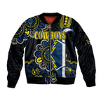 custom-personalised-nrl-north-queensland-cowboys-rugby-sleeve-zip-bomber-jacket-est-1992-aboriginal