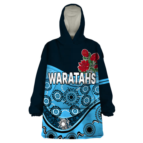 custom-personalised-waratahs-rugby-wearable-blanket-hoodie-nsw-red-waratahs-indigenous