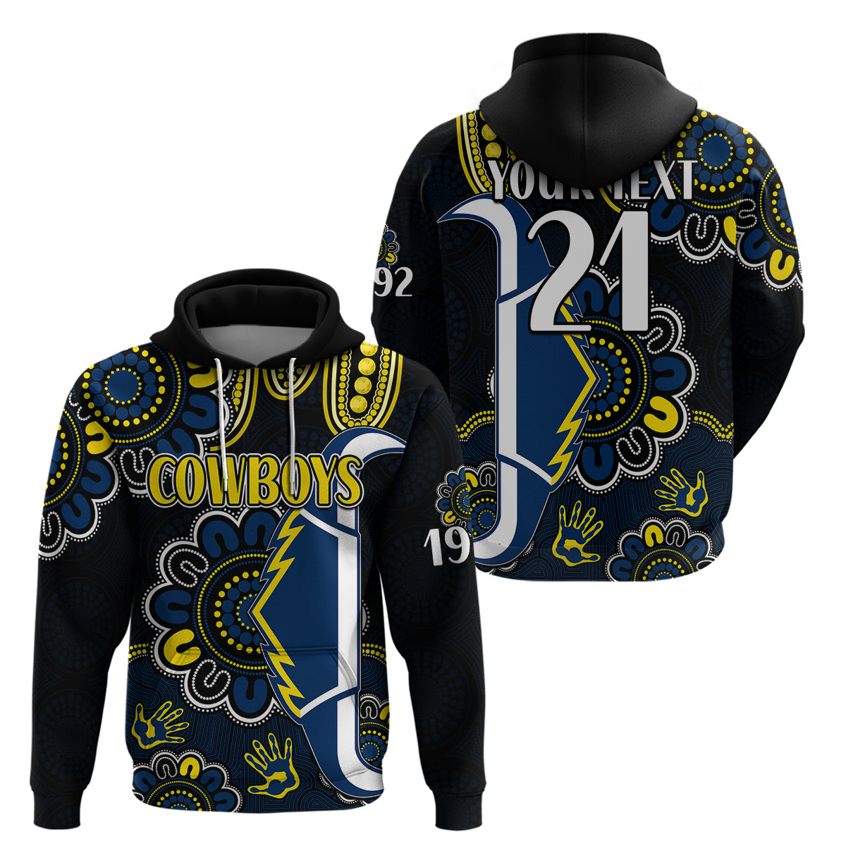 custom-personalised-nrl-north-queensland-cowboys-rugby-hoodie-est-1992-aboriginal