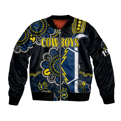 custom-personalised-nrl-north-queensland-cowboys-rugby-bomber-jacket-est-1992-aboriginal