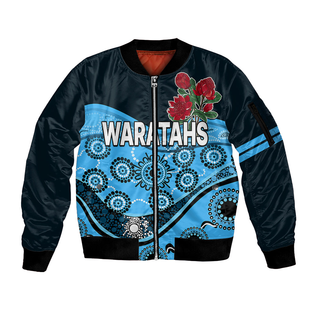 custom-personalised-waratahs-rugby-sleeve-zip-bomber-jacket-nsw-red-waratahs-indigenous