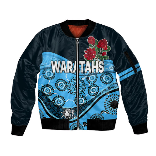 custom-personalised-waratahs-rugby-sleeve-zip-bomber-jacket-nsw-red-waratahs-indigenous