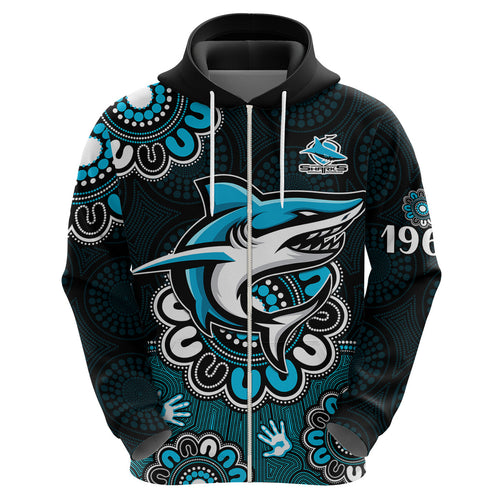 custom-personalised-nrl-cronulla-sutherland-sharks-rugby-sharkies-1963-aboriginal-hoodie