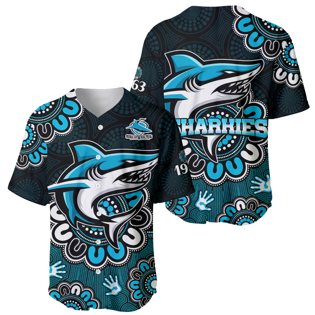 nrl-cronulla-sutherland-sharks-rugby-sharkies-1963-aboriginal-baseball-jersey