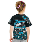 nrl-cronulla-sutherland-sharks-rugby-sharkies-1963-aboriginal-kid-t-shirt