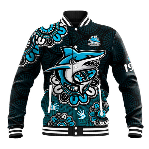 nrl-cronulla-sutherland-sharks-rugby-sharkies-1963-aboriginal-baseball-jacket
