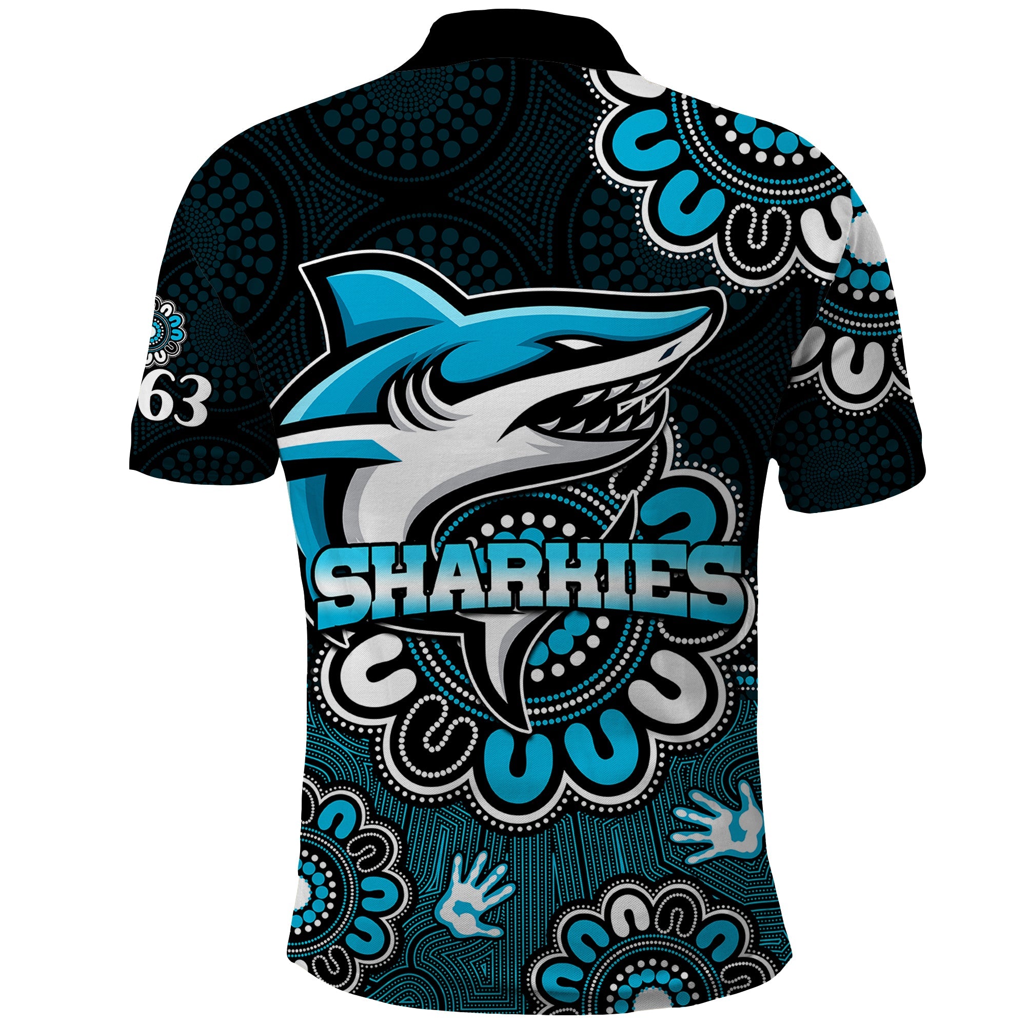 nrl-cronulla-sutherland-sharks-rugby-sharkies-1963-aboriginal-polo-shirt
