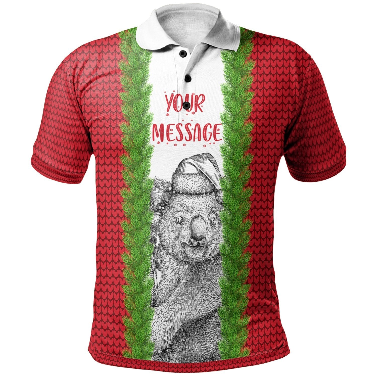 custom-christmas-polo-shirts-merry-christmas-koala