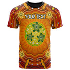 custom-text-aboriginal-kid-t-shirt-turtle-circle-dot-painting-art