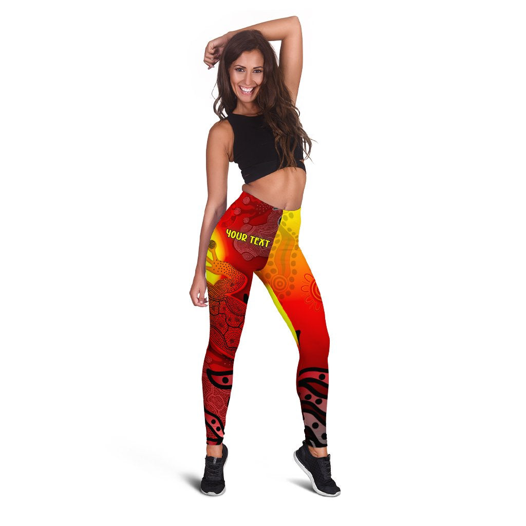 customaboriginal-legging-indigenous-frog-red