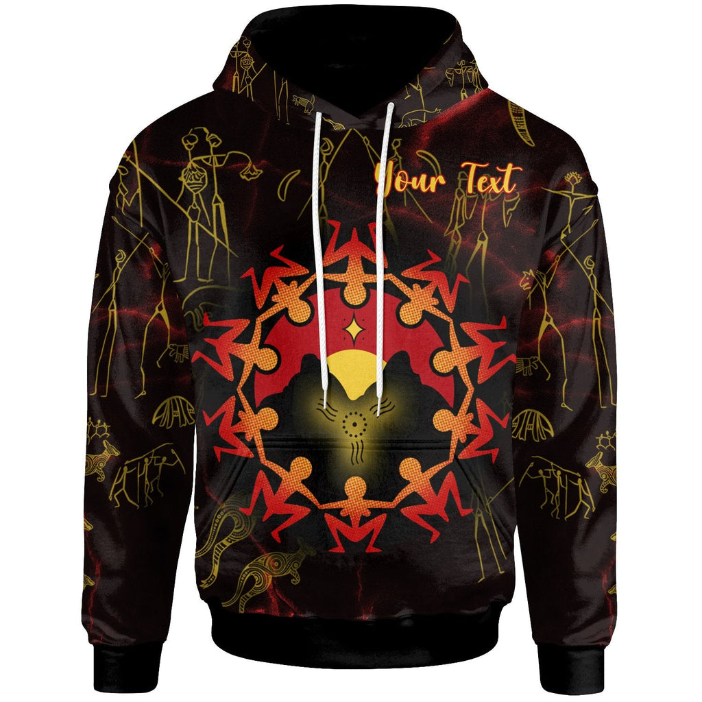 [Custom] Aboriginal Hoodie - Australia Map and Indigenous Flag