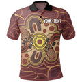 custom-aboriginal-polo-shirts-indigenous-lizard-dot-painting-art