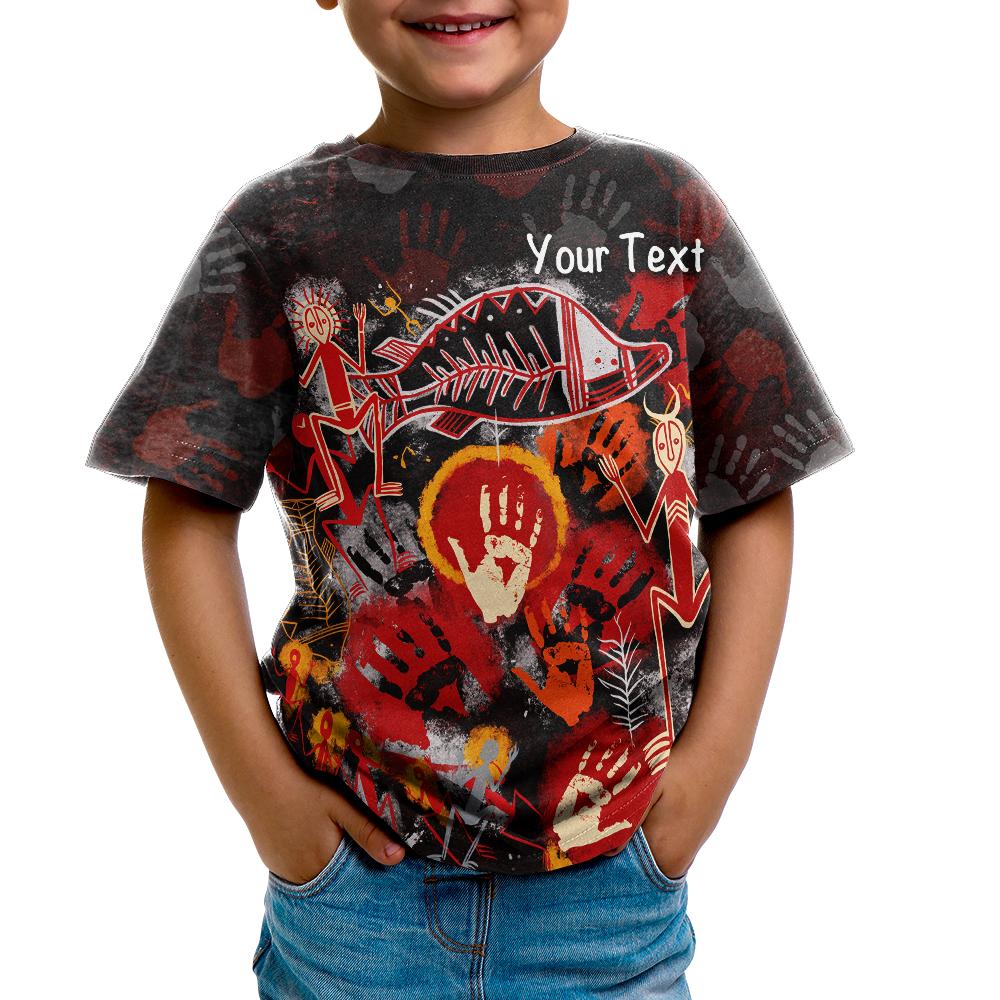 custom-aboriginal-kid-t-shirts-indigenous-fish-hand-art