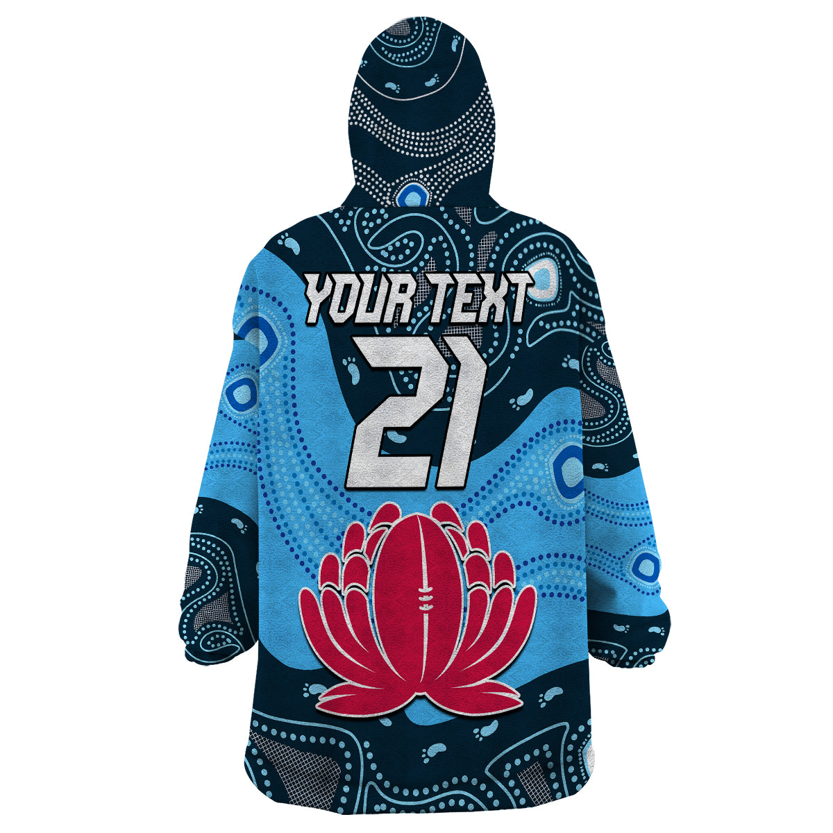 custom-personalised-waratahs-rugby-wearable-blanket-hoodie-nsw-indigenous