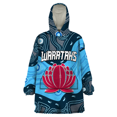 custom-personalised-waratahs-rugby-wearable-blanket-hoodie-nsw-indigenous