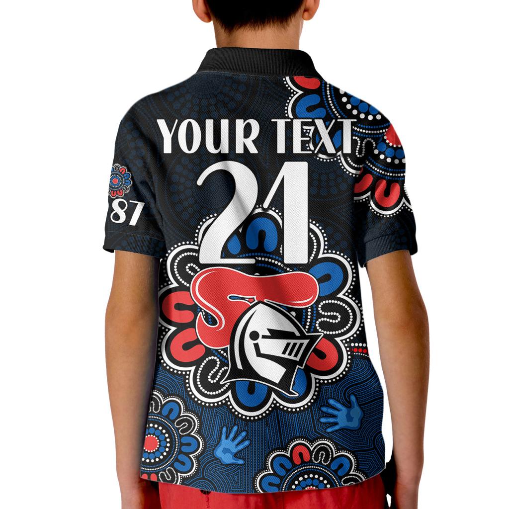 custom-personalised-nrl-newcastle-knights-rugby-novocastrians-1987-aboriginal-kid-polo-shirt