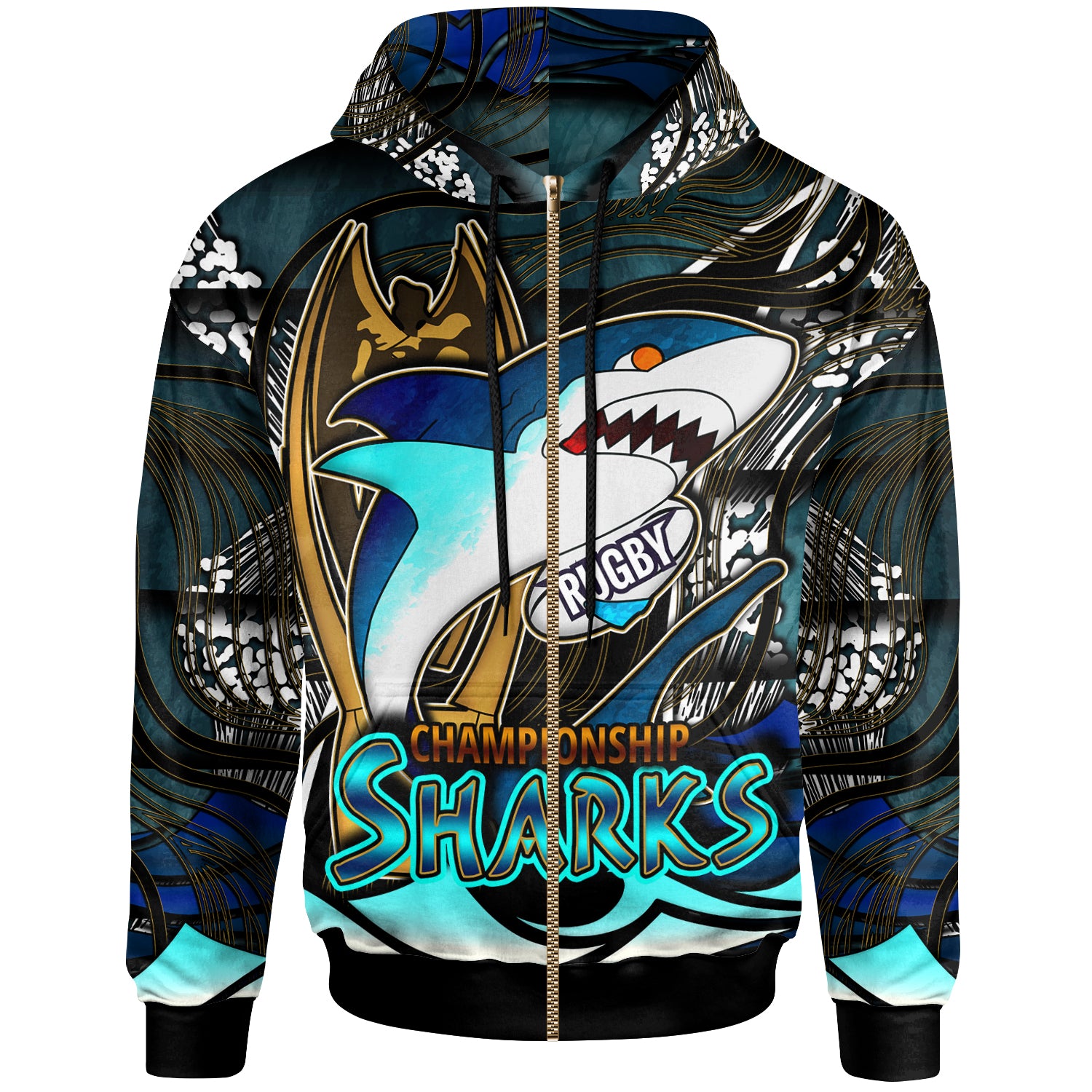 sharks-rugby-hoodie-custom-sharks-league-final-series-champions-personalised-name-and-number-hoodie