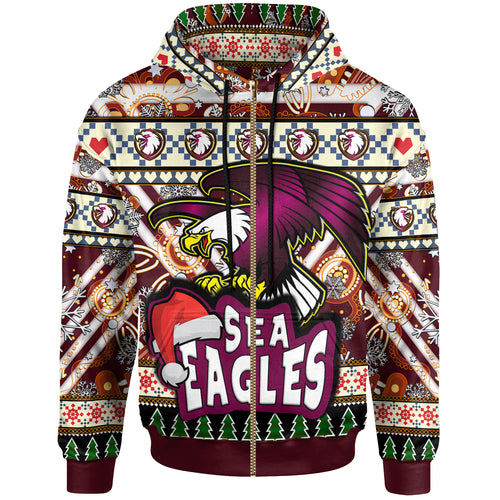 sea-eagle-rugby-christmas-hoodie-custom-xmas-sea-eagle-christmas-balls-snowflake-with-aboriginal-patterns-hoodie