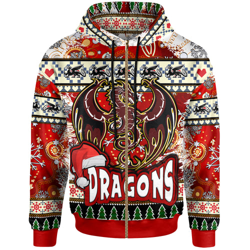st-george-rugby-christmas-hoodie-custom-xmas-dragon-christmas-balls-snowflake-with-aboriginal-patterns-hoodie