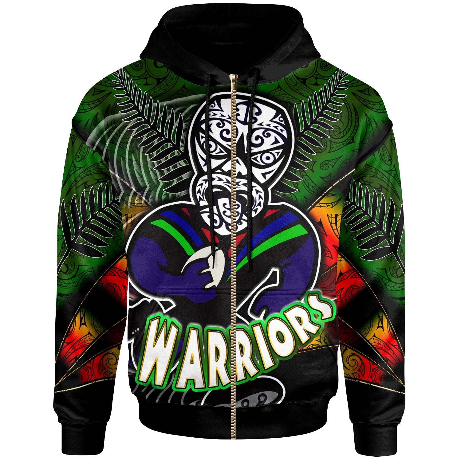 warriors-rugby-hoodie-custom-warrios-maori-mask-rugby-player-maori-style-ethnic-ornament-pattern-player-and-number-hoodie