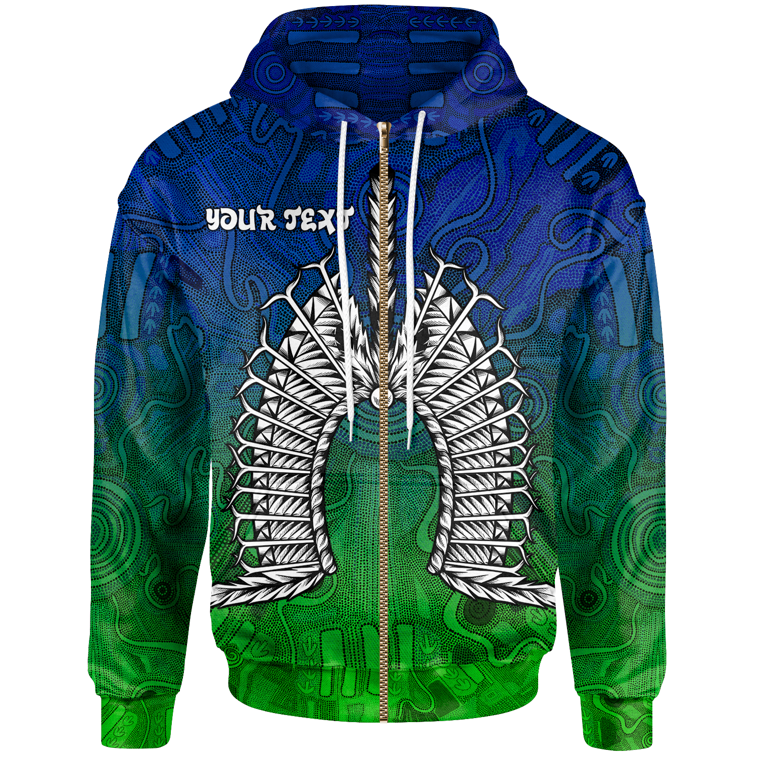 custom-text-torres-strait-islander-zip-up-hoodie-dhari-mask