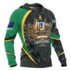 custom-text-hoodie-australian-coat-of-arms-aussie-spirit-green
