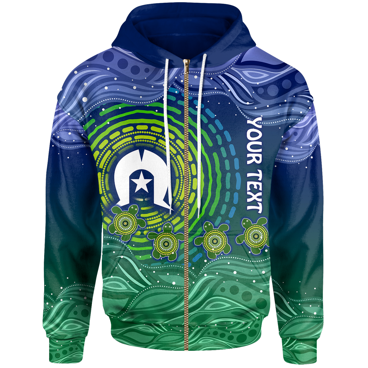 custom-text-torres-strait-islanders-zip-up-hoodie-aboriginal-turtle