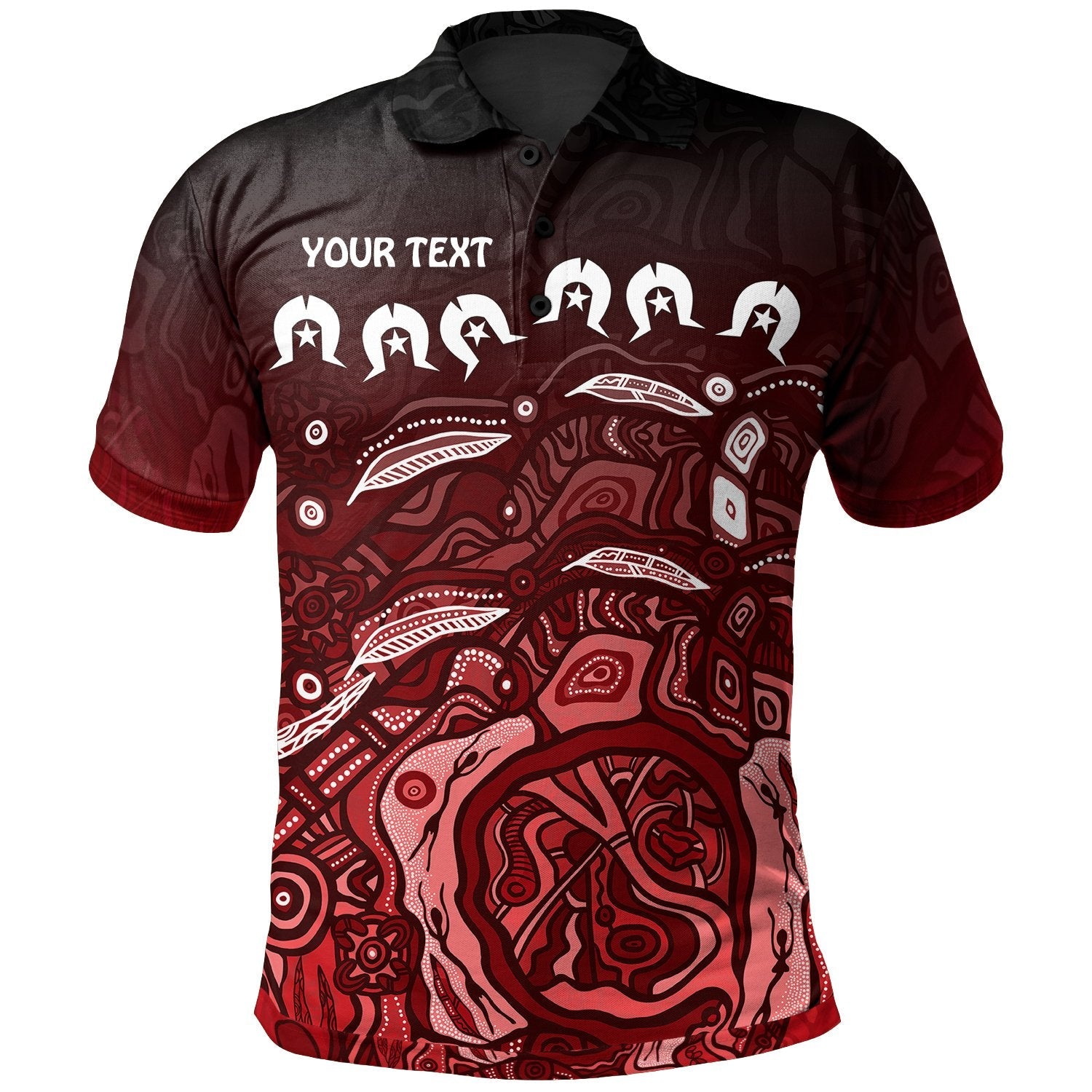 custom-kid-torres-strait-islands-polo-shirt-red-ocean-for