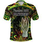 (Custom Personalised) Penrith Panthers Polo Shirt 2022 Indigenous Premiers - Trophy, Custom Text And Number LT8