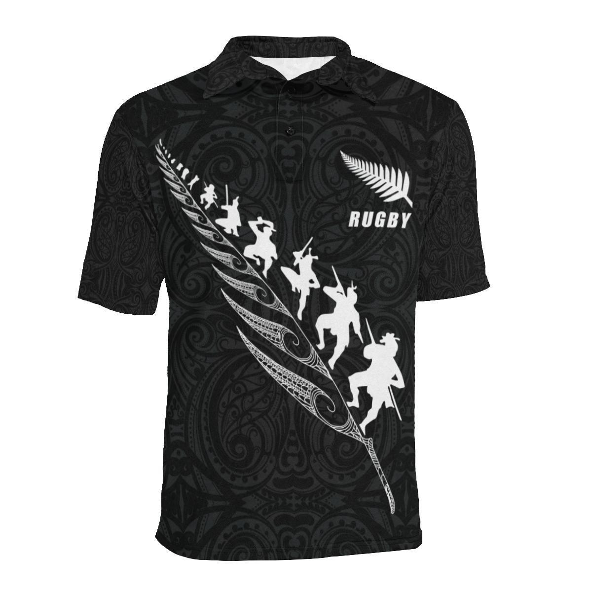 rugby-haka-fern-polo-t-shirt
