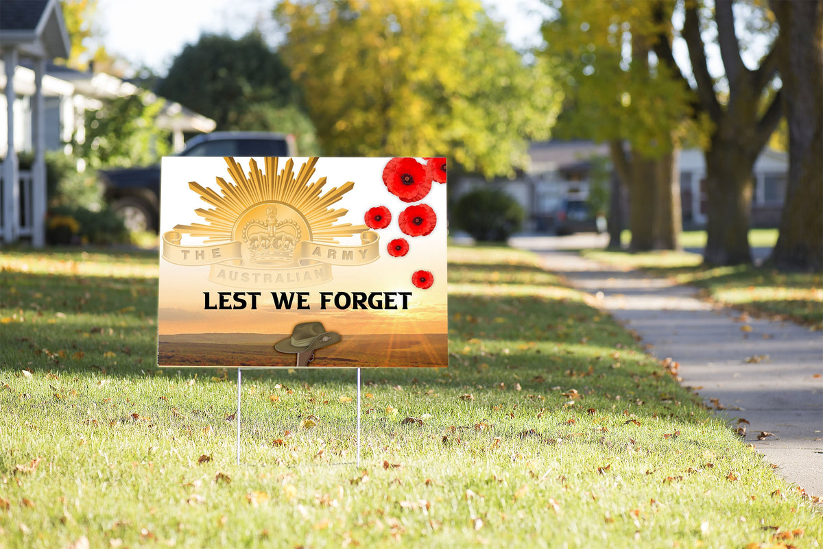 Anzac Day 2021 Yard Sign - We Will Remember Them Ver01 - Vibe Hoodie