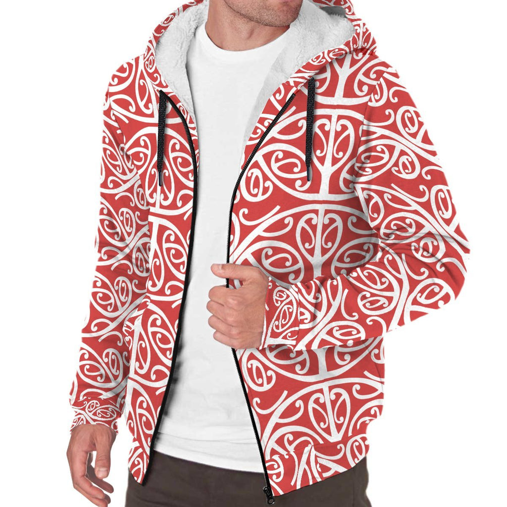 new-zealand-maori-pattern-17-sherpa-hoodie
