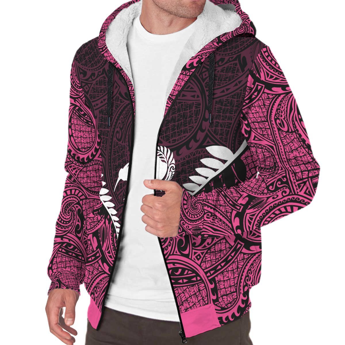 silver-fern-kiwi-pink-sherpa-hoodie