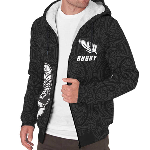 rugby-haka-sherpa-hoodie-black