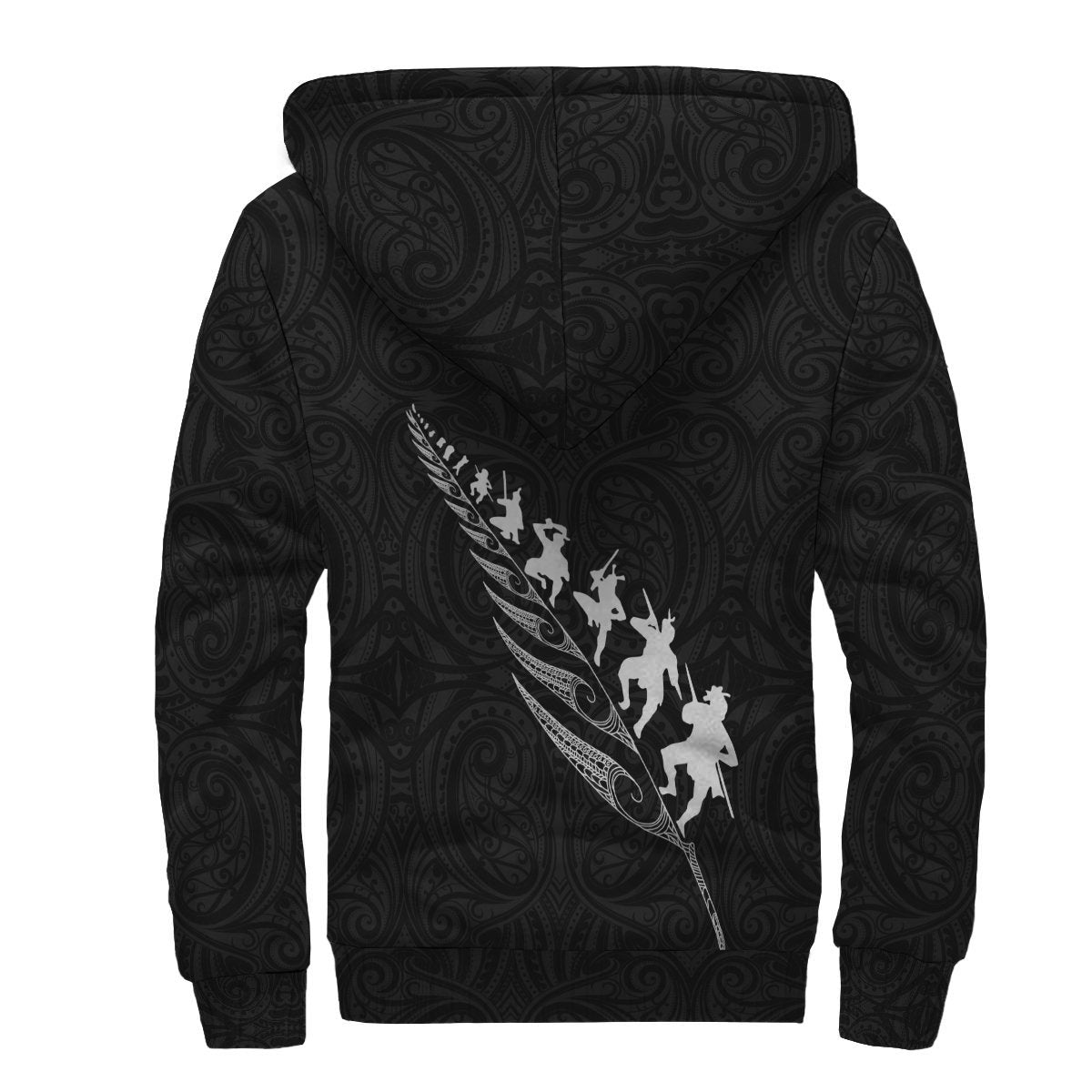 rugby-haka-fern-sherpa-hoodie-black