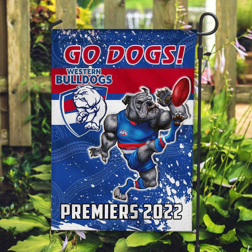 western-bulldogs-football-flag-premiers-2022-aboriginal-art-go-dogs