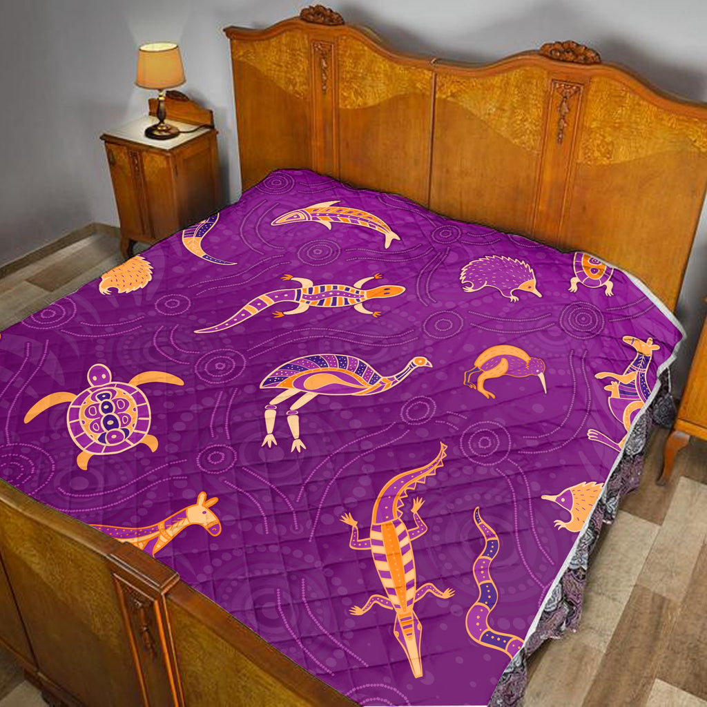 aboriginal-art-premium-quilt-animals-australia-version-purple