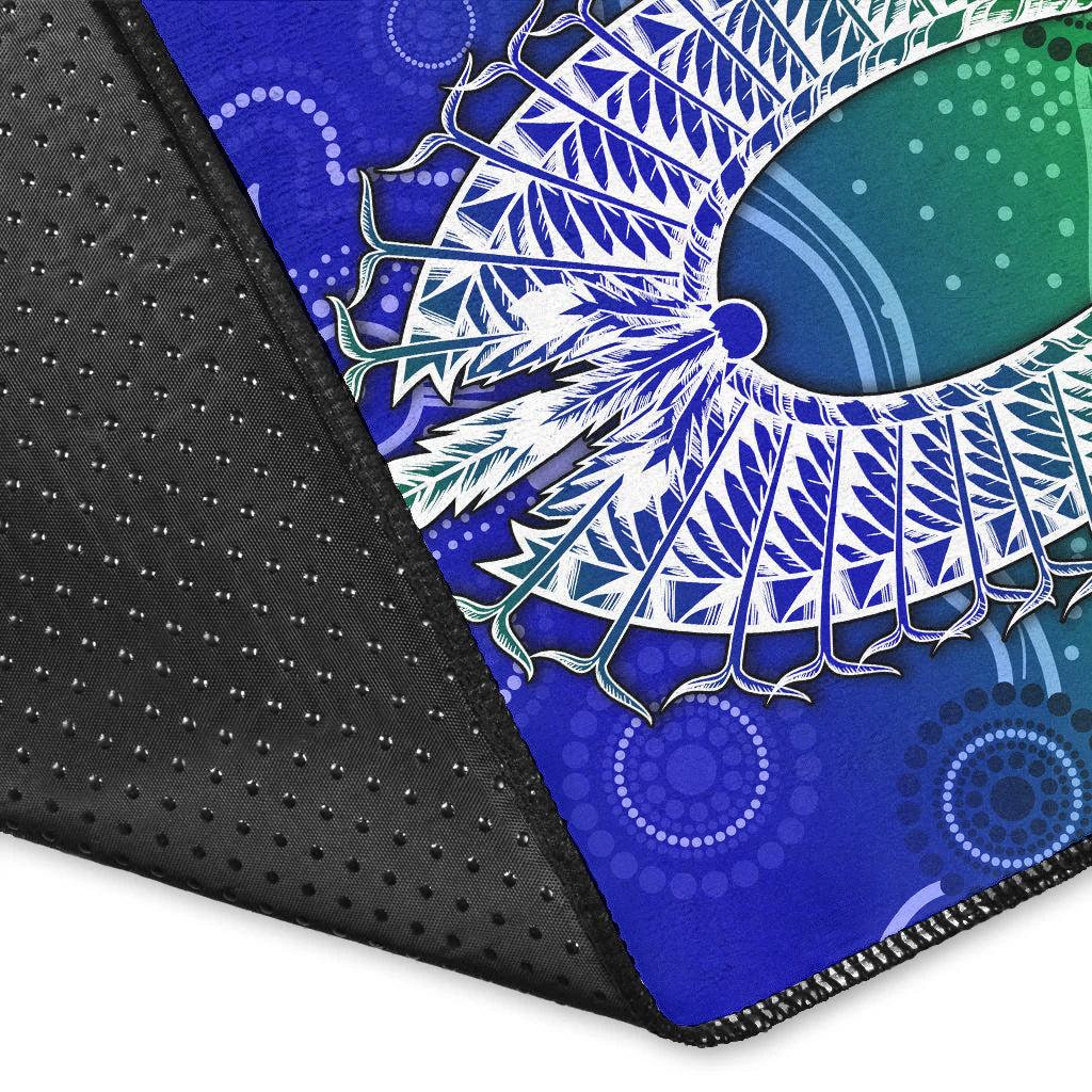torres-strait-islands-area-rug-aboriginal-art-lizard-symbol-peace