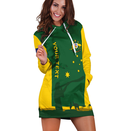 custom-personalised-australia-national-colours-hoodie-dress-green-and-gold