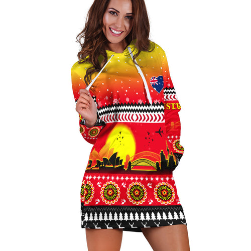 custom-personalised-australia-christmas-hoodie-dress-proud-sydney-opera-house